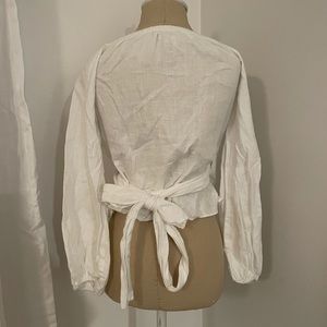 White reformation blouse